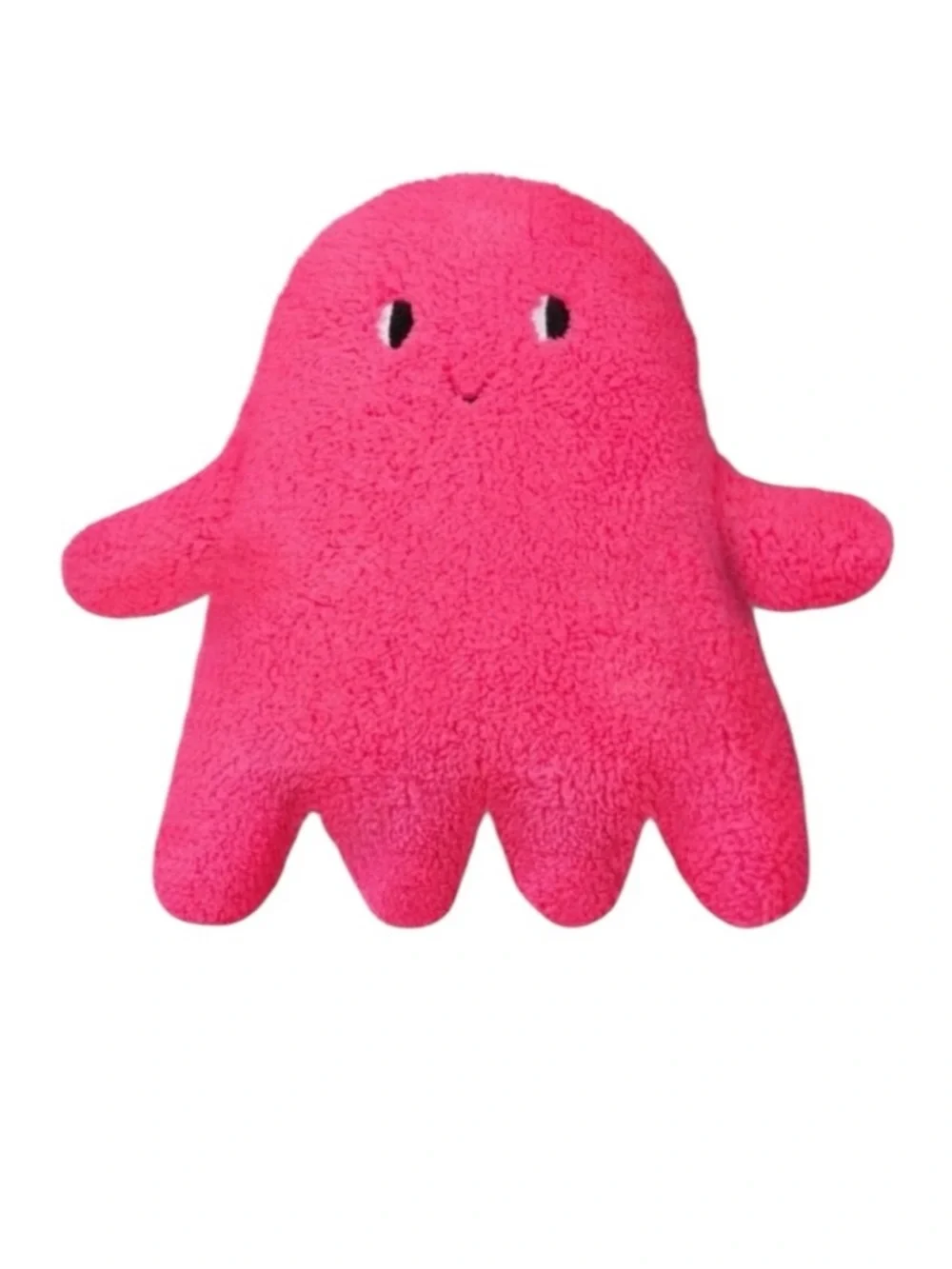 NWT Target Hyde & EEK! Neon Pink Ghost Faux-Shearling Halloween Throw Pillow